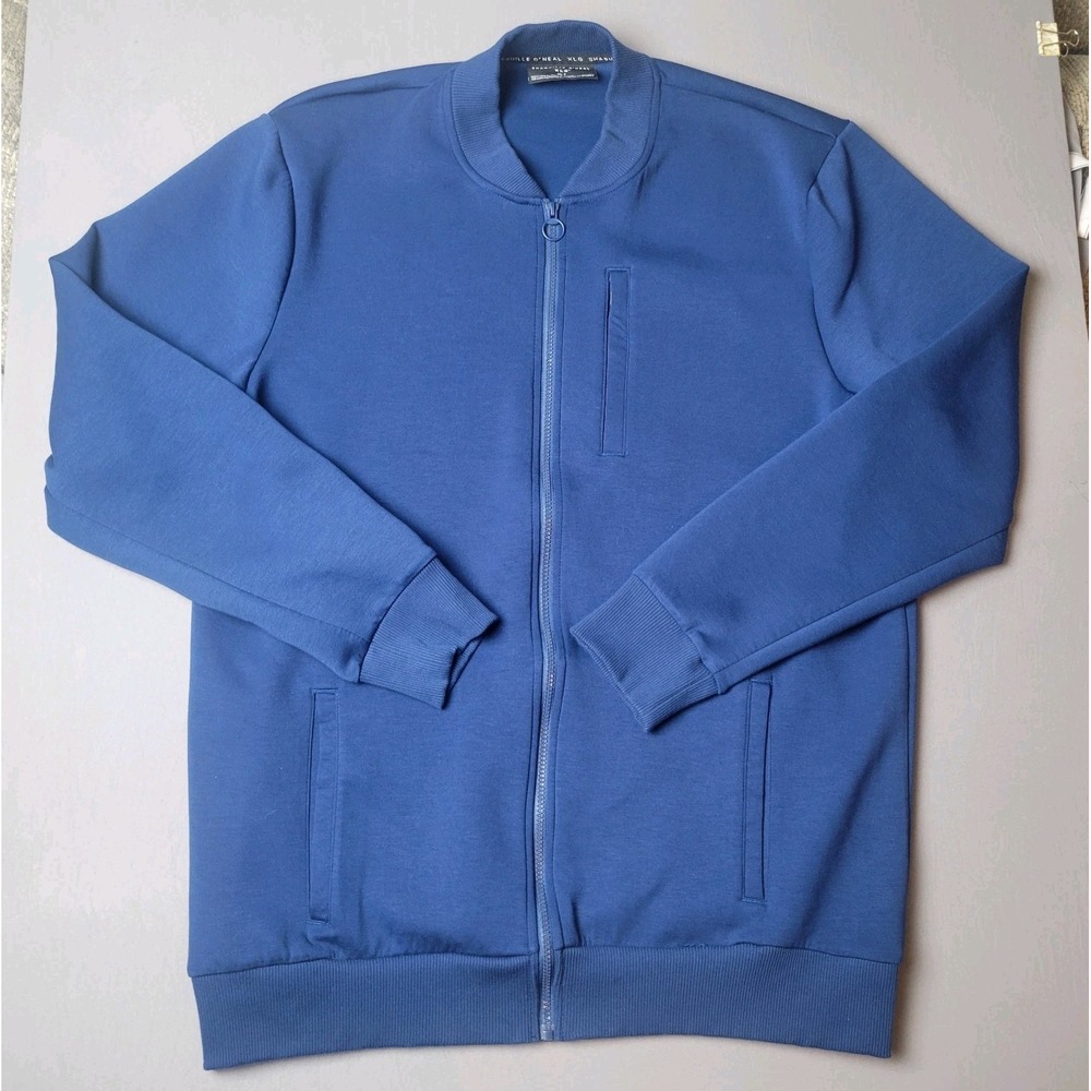 NWT Shaquille O Neal XLT Blue Soft Shell Scuba Jacket Men's Big & Tall Pullover